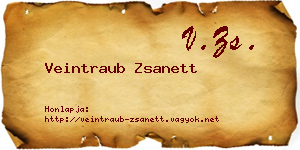 Veintraub Zsanett névjegykártya